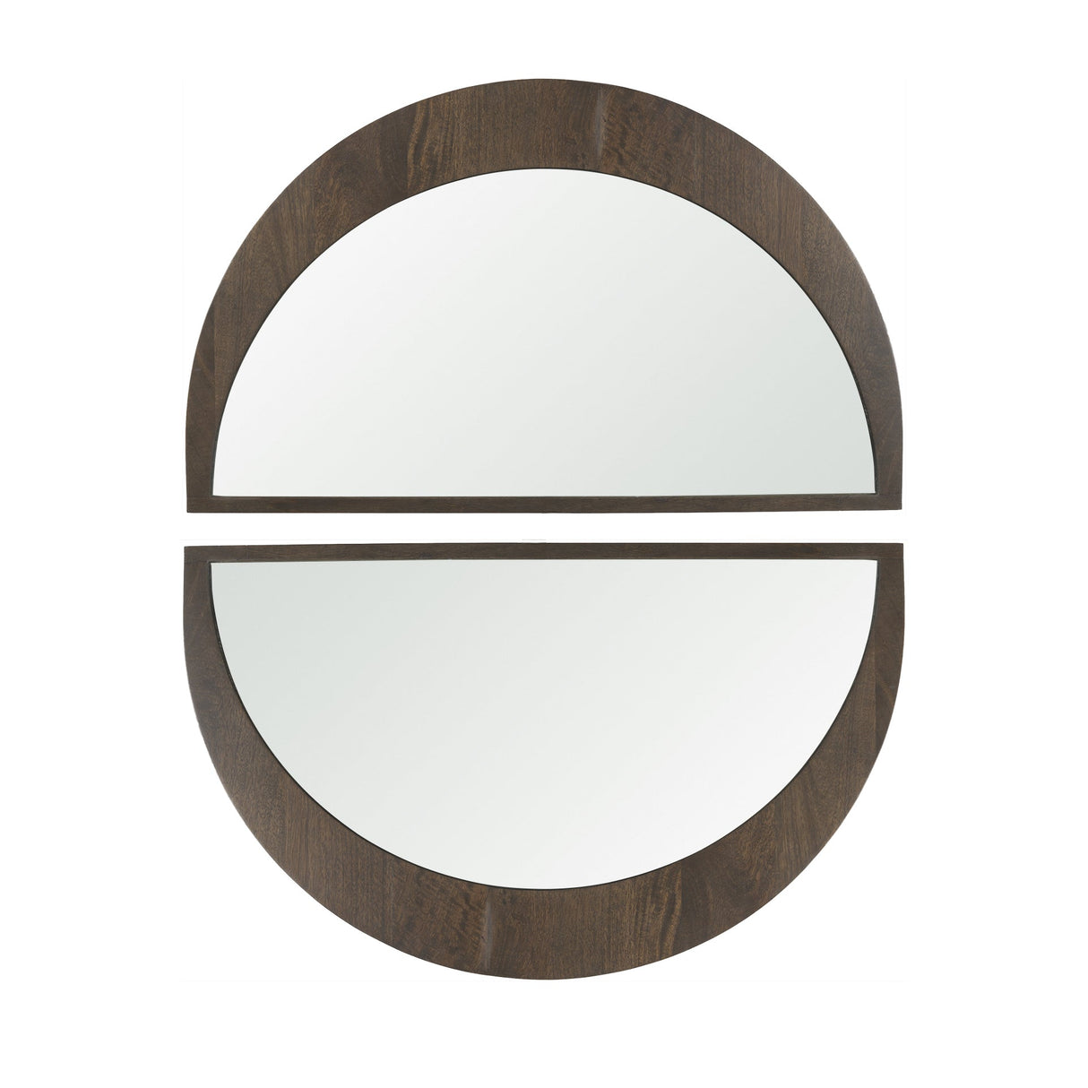 Celeste Dark Brown Wood Small Mirror by Mercana at Eve Furniture