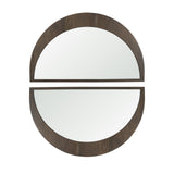 Celeste Dark Brown Wood Small Mirror by Mercana at Eve Furniture