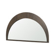 Celeste Dark Brown Wood Small Mirror by Mercana at Eve Furniture