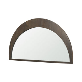 Celeste Dark Brown Wood Small Mirror by Mercana at Eve Furniture
