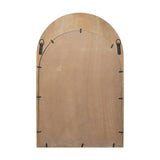 Celeste Light Brown Wood Arched Mirror by Mercana at Eve Furniture