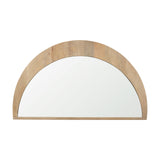 Celeste Light Brown Wood Large Mirror by Mercana at Eve Furniture