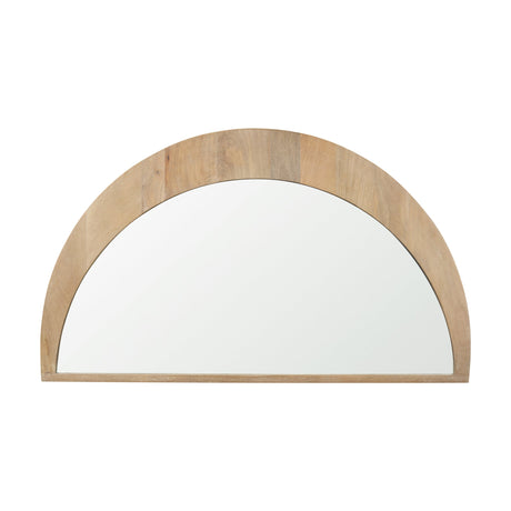 Celeste Light Brown Wood Large Mirror by Mercana at Eve Furniture