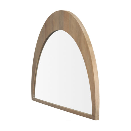 Celeste Light Brown Wood Large Mirror by Mercana at Eve Furniture