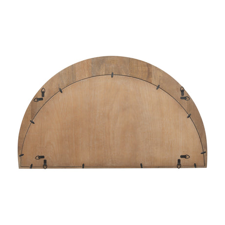 Celeste Light Brown Wood Large Mirror by Mercana at Eve Furniture
