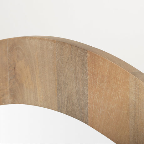 Celeste Light Brown Wood Large Mirror by Mercana at Eve Furniture