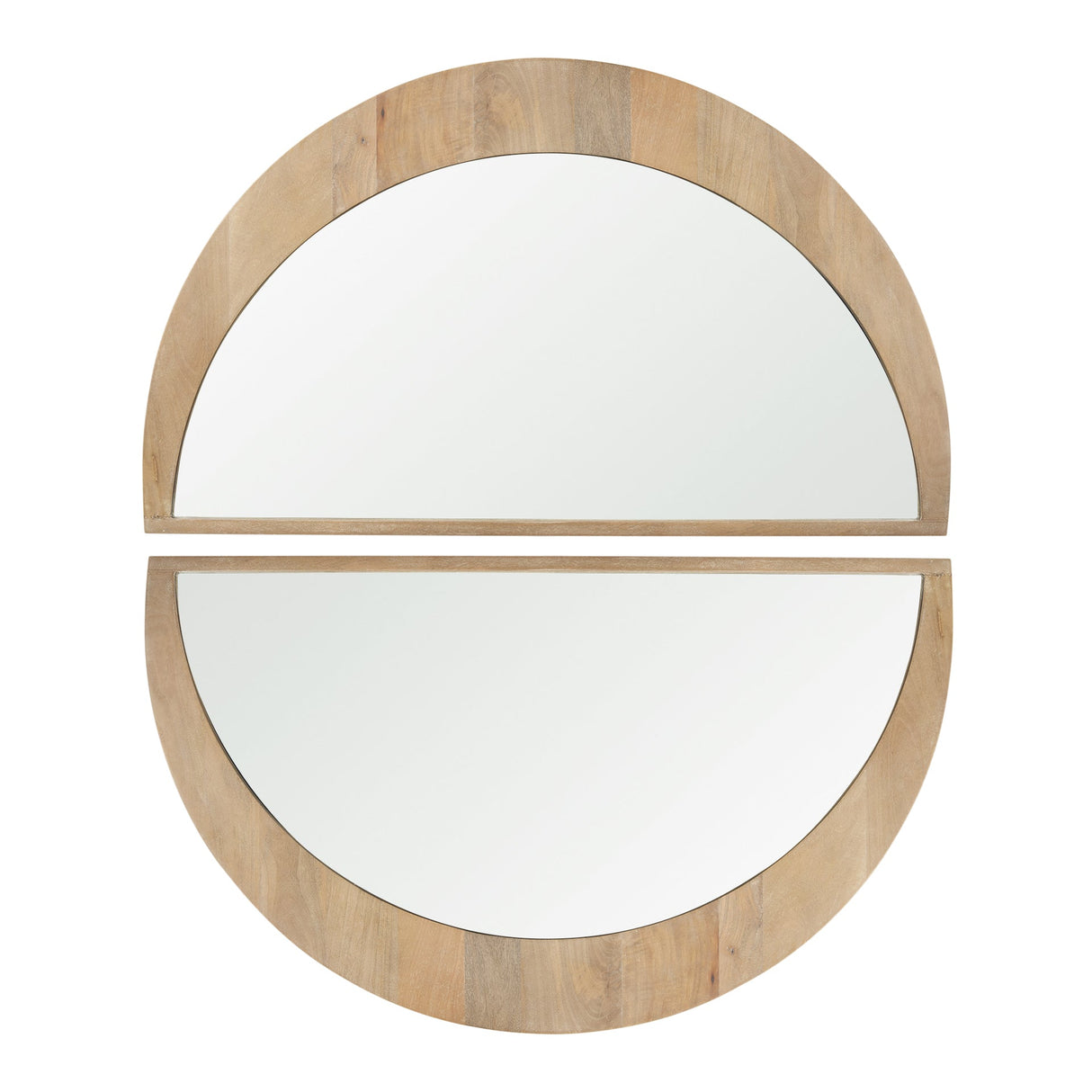 Celeste Light Brown Wood Large Mirror by Mercana at Eve Furniture