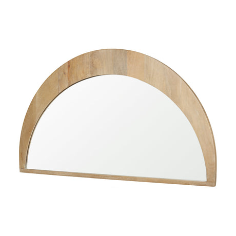 Celeste Light Brown Wood Large Mirror by Mercana at Eve Furniture