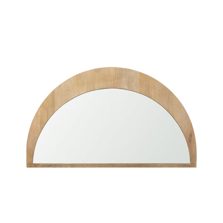 Celeste Light Brown Wood Small Mirror by Mercana at Eve Furniture