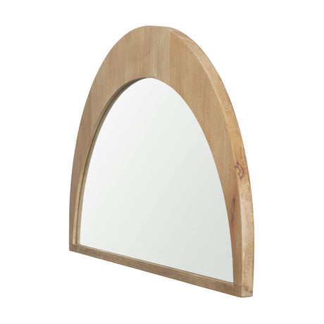 Celeste Light Brown Wood Small Mirror by Mercana at Eve Furniture