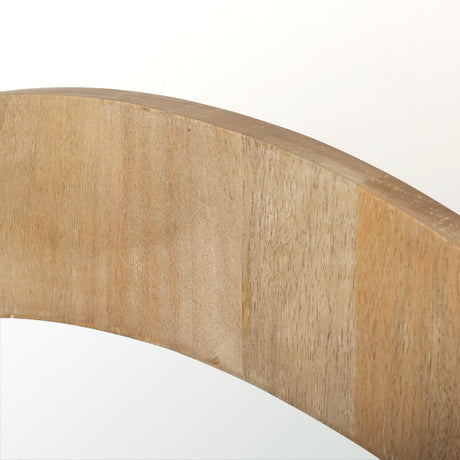 Celeste Light Brown Wood Small Mirror by Mercana at Eve Furniture