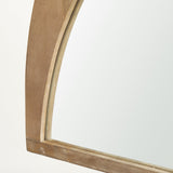 Celeste Light Brown Wood Small Mirror by Mercana at Eve Furniture