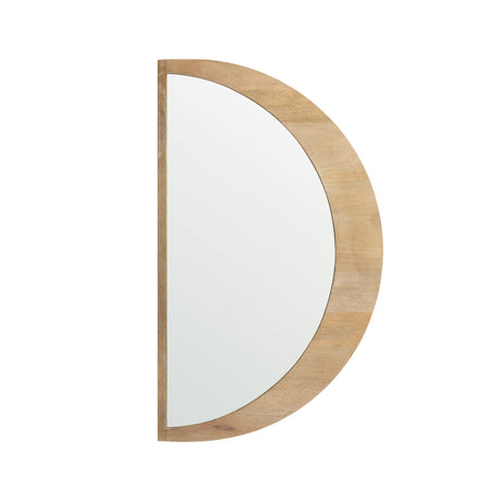 Celeste Light Brown Wood Small Mirror by Mercana at Eve Furniture