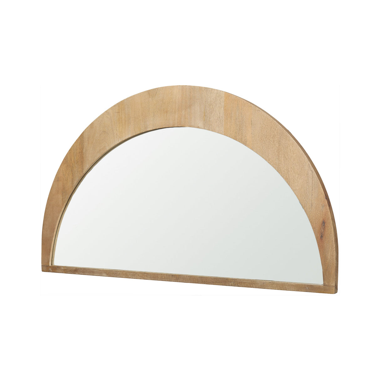Celeste Light Brown Wood Small Mirror by Mercana at Eve Furniture