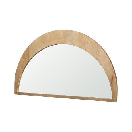 Celeste Light Brown Wood Small Mirror by Mercana at Eve Furniture