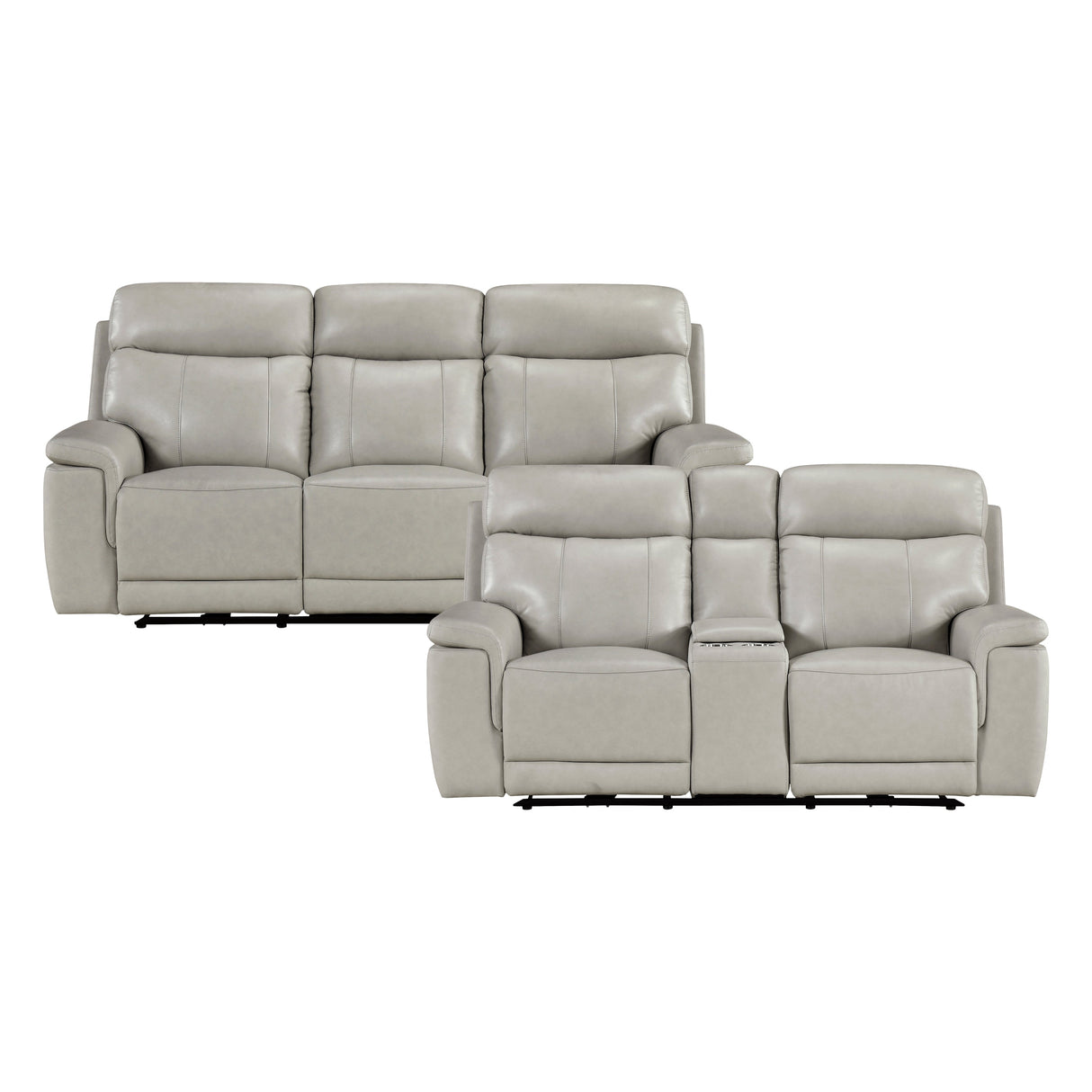 Celestia Light Gray 2-Piece Power Reclining Living Room Set
