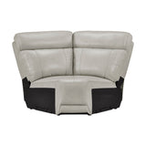 Celestia Light Gray 6-Piece Power Reclining Sectional