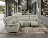 Celestia Light Gray 6-Piece Power Reclining Sectional