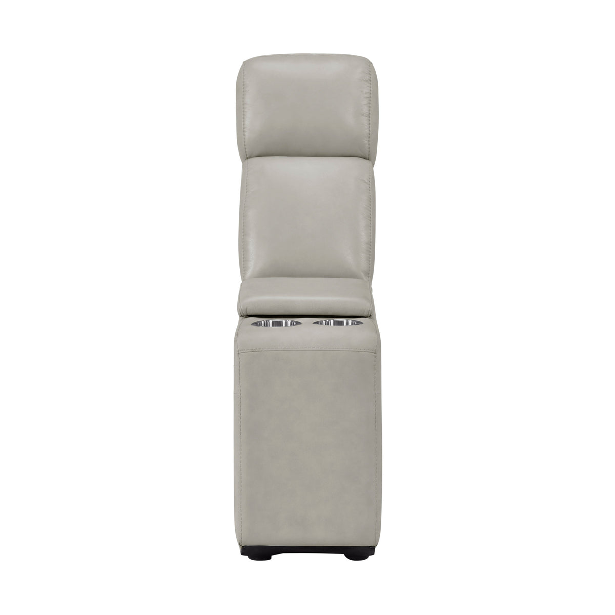 Celestia Light Gray Power Double Reclining Sofa with Power Headrest by Homelegance at Eve Furniture
