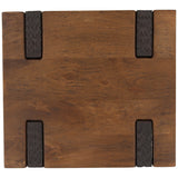 Celestino Side Table, Brown by Dovetail at Eve Furniture