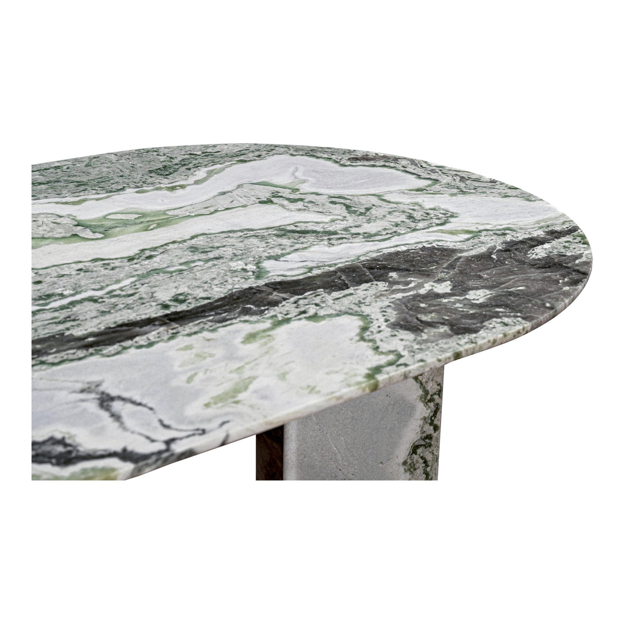 Celia Green Onyx Marble Oval Dining Table by Moe's Home at Eve Furniture
