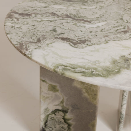 Celia Green Onyx Marble Round Dining Table by MOES at Eve Furniture