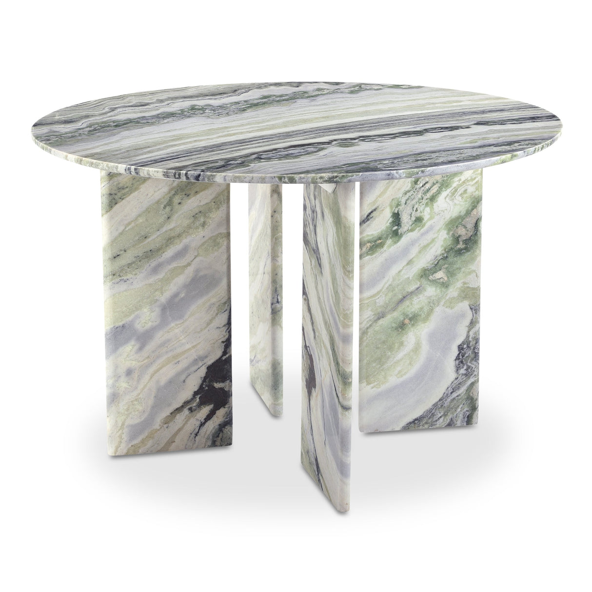 Celia Green Onyx Marble Round Dining Table by MOES at Eve Furniture