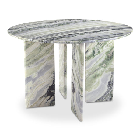Celia Green Onyx Marble Round Dining Table by MOES at Eve Furniture