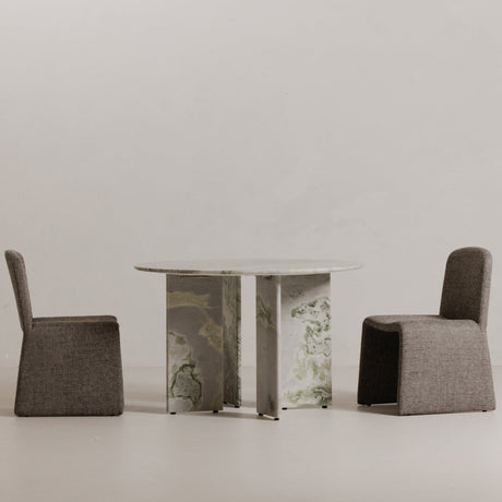 Celia Green Onyx Marble Round Dining Table by MOES at Eve Furniture