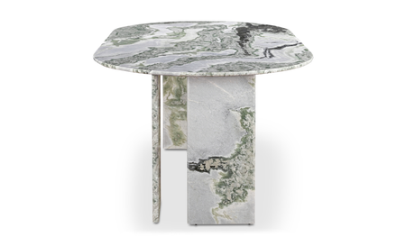 Celia Oval Dining Table Green Onyx Marble by Moe's Home at Eve Furniture