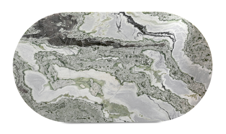 Celia Oval Dining Table Green Onyx Marble by Moe's Home at Eve Furniture