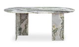Celia Oval Dining Table Green Onyx Marble by Moe's Home at Eve Furniture