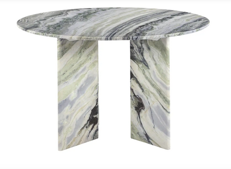 Celia Round Dining Table - Green Onyx Marble by Moe's Home at Eve Furniture