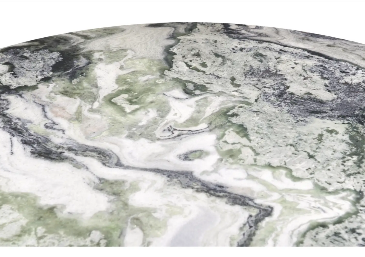 Celia Round Dining Table - Green Onyx Marble by Moe's Home at Eve Furniture