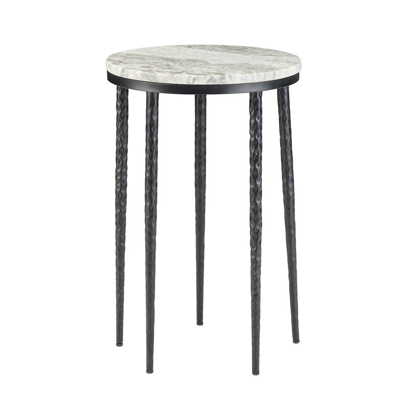 Celia White/Black Accent Table by Crestview at Eve Furniture