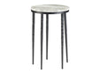 Celia White/Black Accent Table by Crestview at Eve Furniture