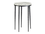 Celia White/Black Accent Table by Crestview at Eve Furniture
