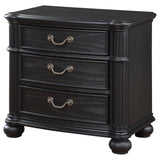 Celina 3-drawer Nightstand Bedside Table Black