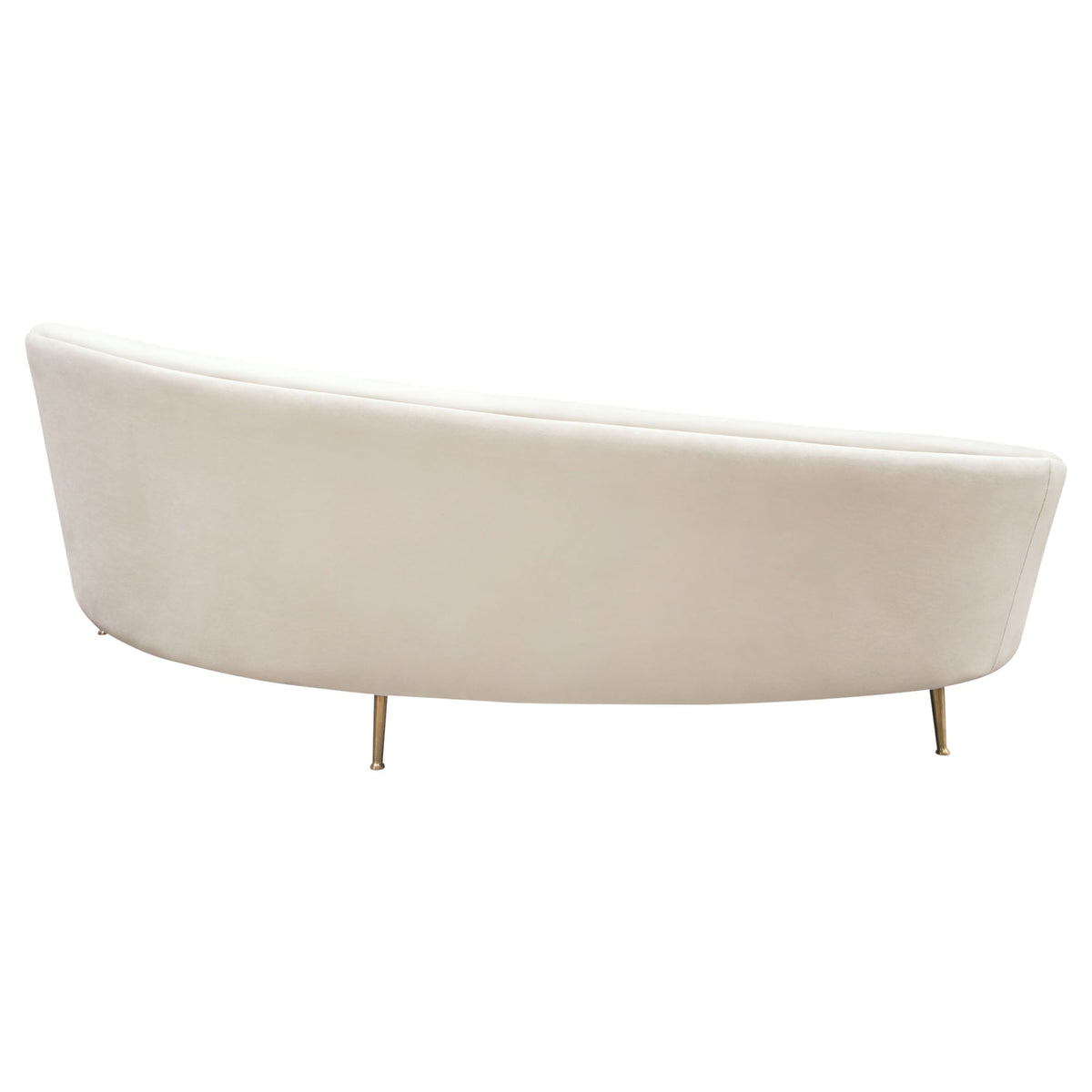 Celine Cream Curved Sofa by Diamond Sofa at Eve Furniture
