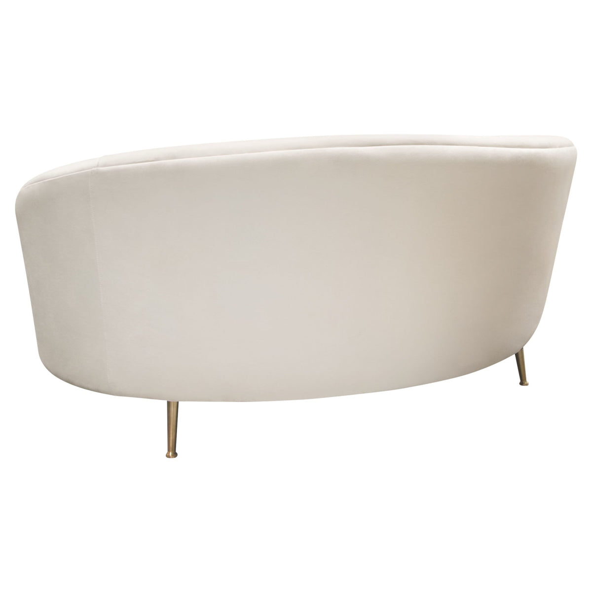 Celine Cream Curved Sofa by Diamond Sofa at Eve Furniture