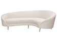 Celine Cream Curved Sofa by Diamond Sofa at Eve Furniture