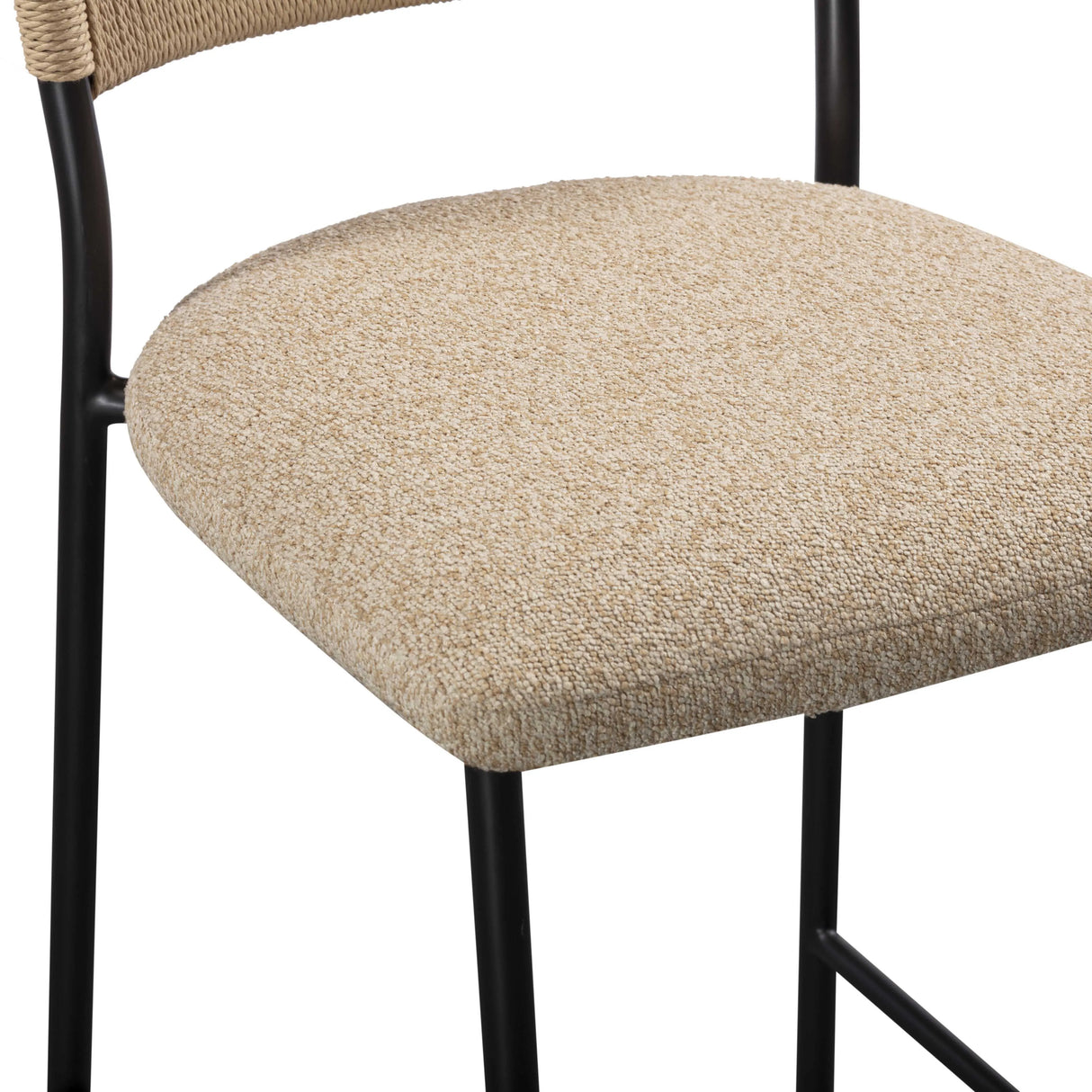 Celine Performance Boucle Stool by TOV Furniture at Eve Furniture