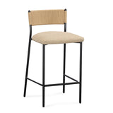 Celine Performance Boucle Stool by TOV Furniture at Eve Furniture