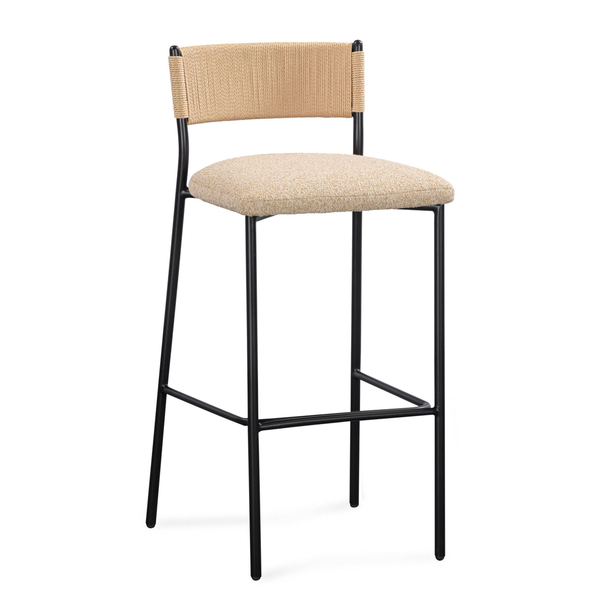 Celine Performance Boucle Stool by TOV Furniture at Eve Furniture