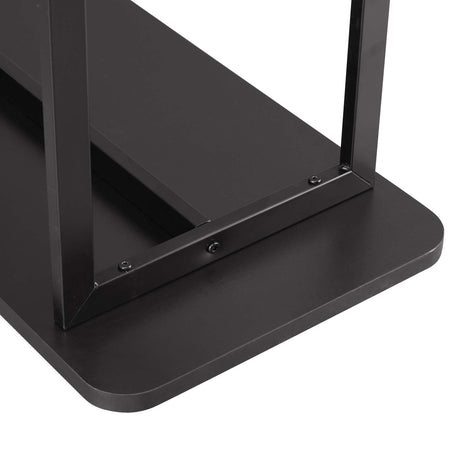 Celine Side Table Console in Black by Manhattan Comfort at Eve Furniture