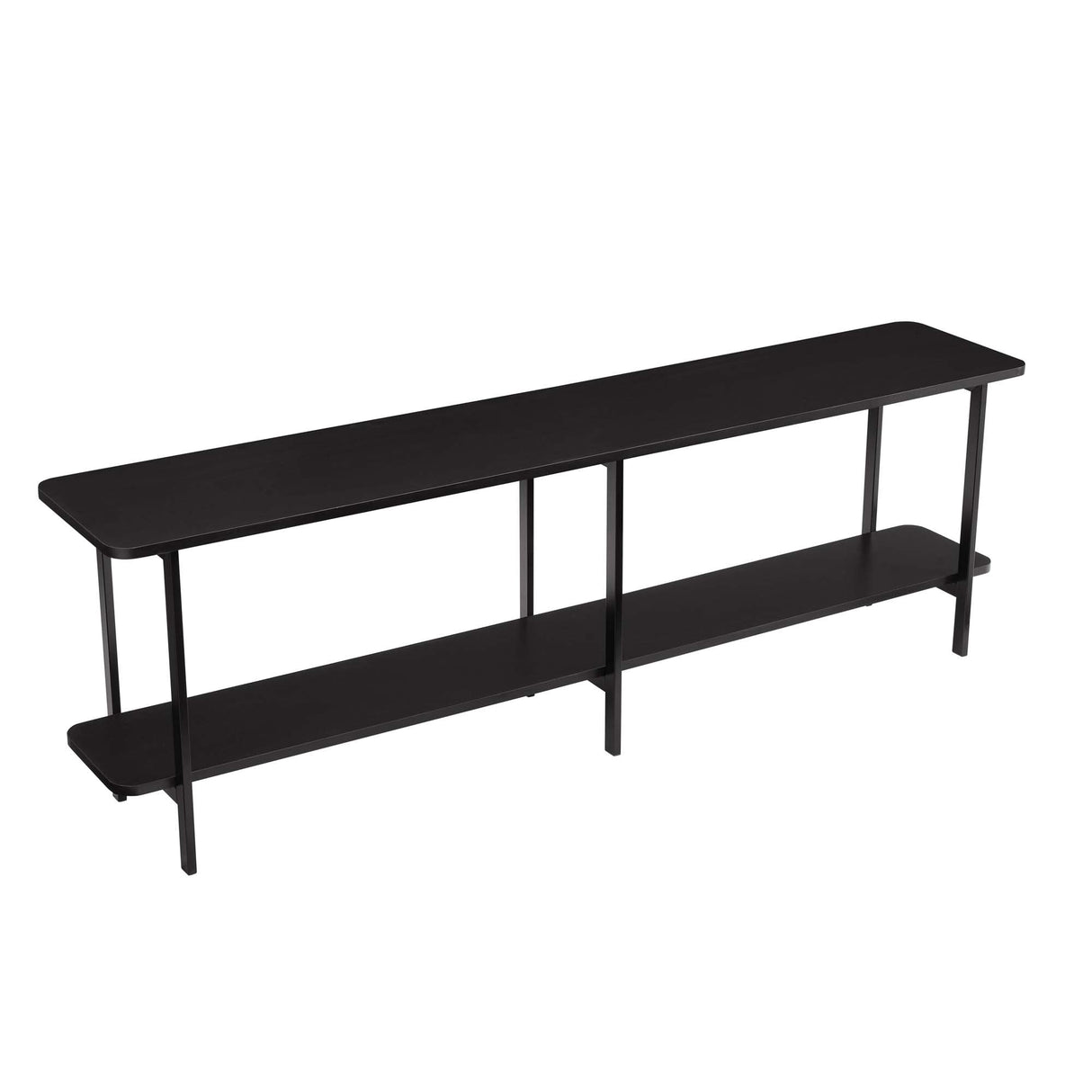Celine Side Table Console in Black by Manhattan Comfort at Eve Furniture