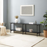 Celine Side Table Console in Black by Manhattan Comfort at Eve Furniture