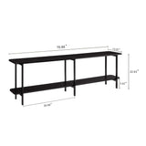 Celine Side Table Console in Black by Manhattan Comfort at Eve Furniture