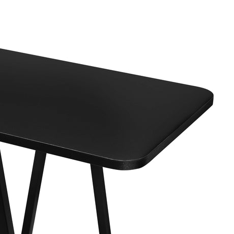 Celine Side Table Console in Black by Manhattan Comfort at Eve Furniture