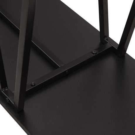 Celine Side Table Console in Black by Manhattan Comfort at Eve Furniture